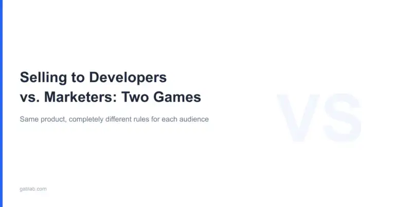 Selling to Developers vs Marketers Featured Image