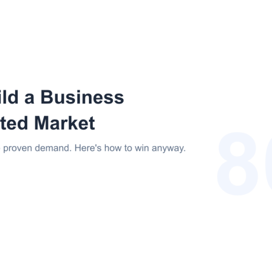 Business in Saturated Market Featured Image